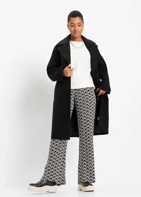 Pull côtelé oversize en viscose mélangée, bonprix