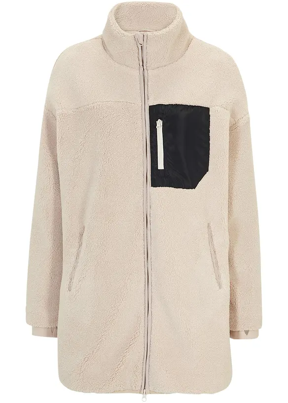 Teddy-Fleece Jacke, bonprix