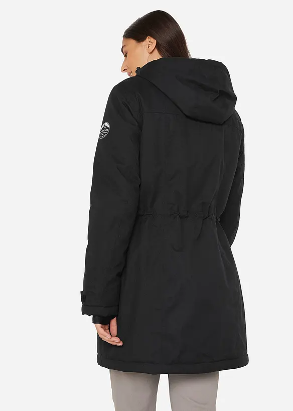 wasserdichte Funktions-Parka mit Teddyfleece in der Kapuze, bonprix