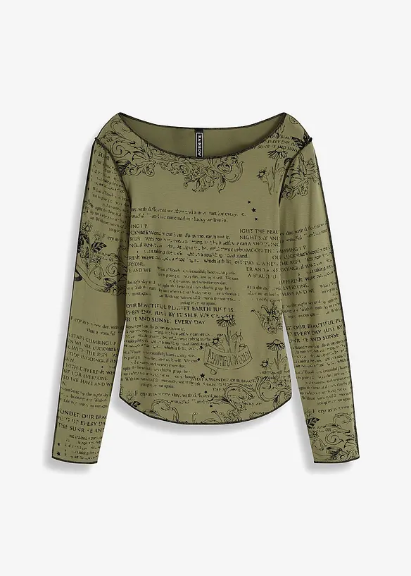 Langarmshirt aus softer Viskose, bonprix