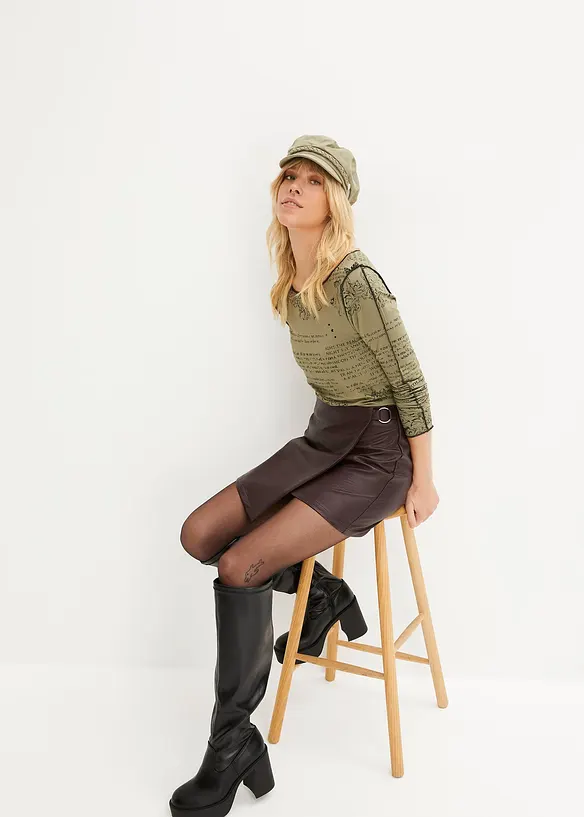 Langarmshirt aus softer Viskose, bonprix