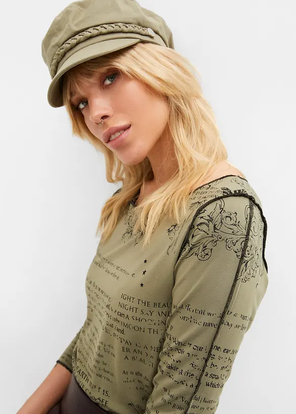 Langarmshirt aus softer Viskose, bonprix