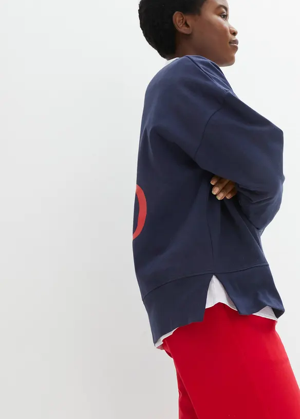 Oversized-Sweatshirt aus Bio-Baumwolle, bonprix