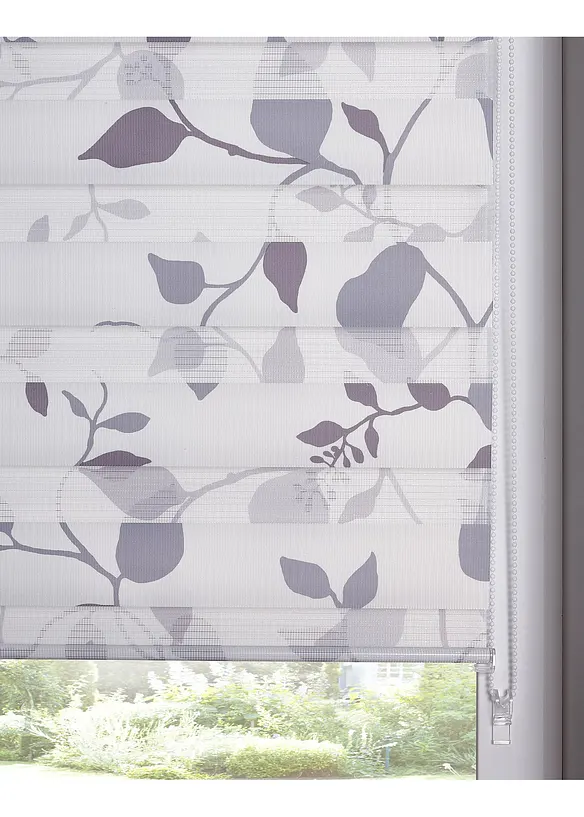 Store enrouleur double motif sarment, bonprix