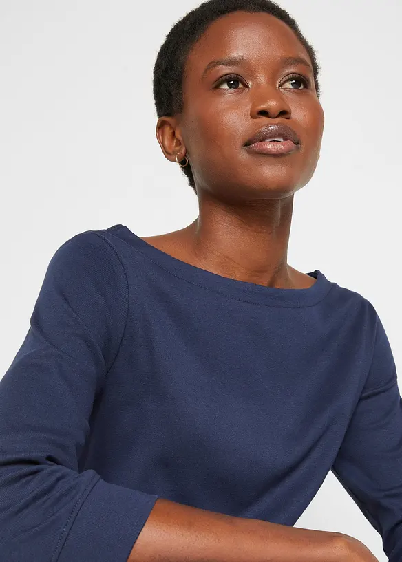 Langarmshirt aus reiner Bio-Baumwolle, bonprix
