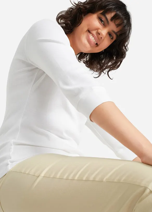 Langarmshirt aus reiner Bio-Baumwolle, bonprix