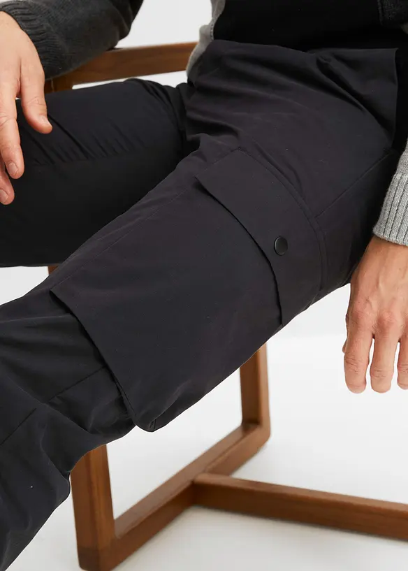 Pantalon cargo à pinces Regular Fit, Tapered, bpc selection