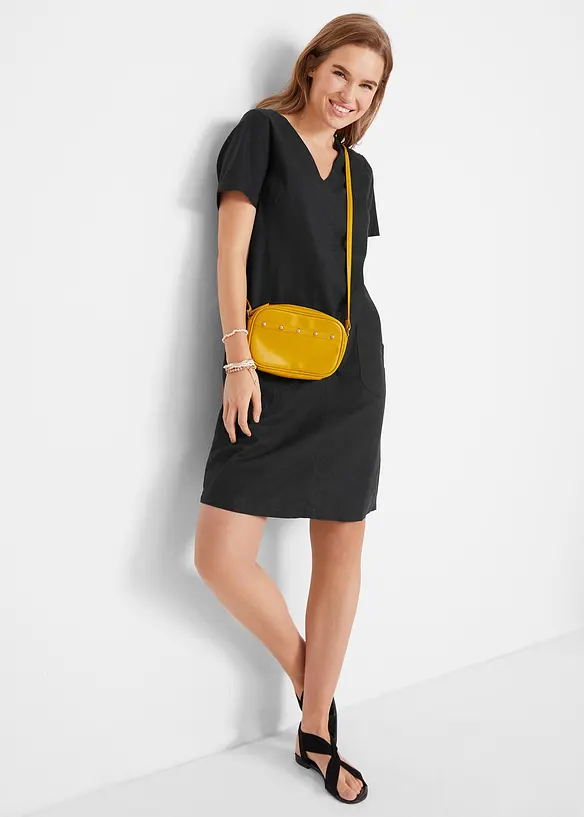Minikleid mit Leinen, bonprix