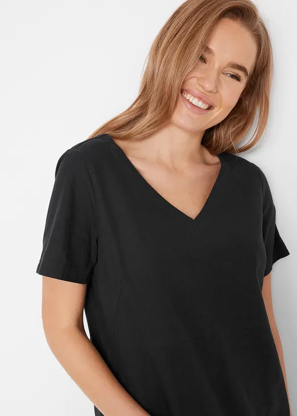 Minikleid mit Leinen, bonprix