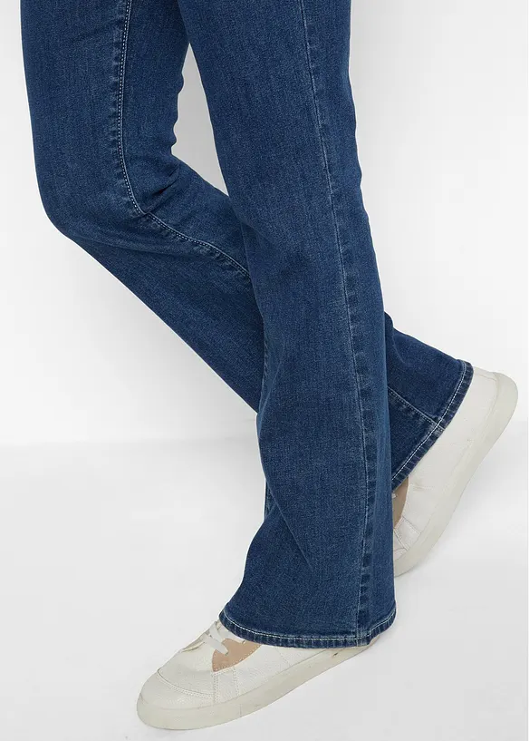 Bootcut Jeans Mid Waist, Bio-Baumwolle, bonprix