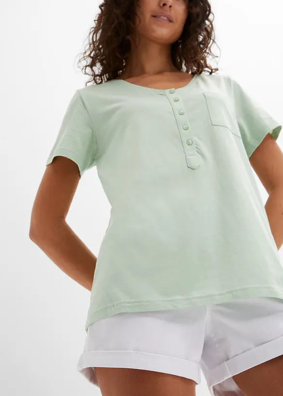 T-Shirt aus Baumwoll-Viskose-Mix, bonprix
