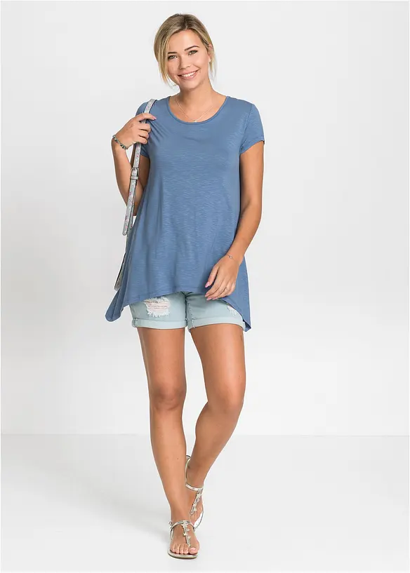 Shirt in asymmetrischer L&auml;nge, bonprix