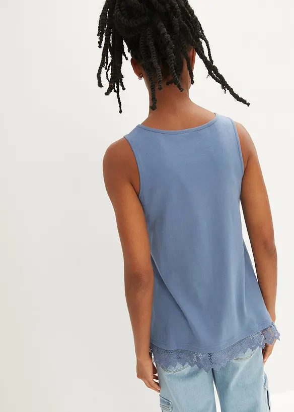 Top mit Spitze (2er-Pack), bonprix