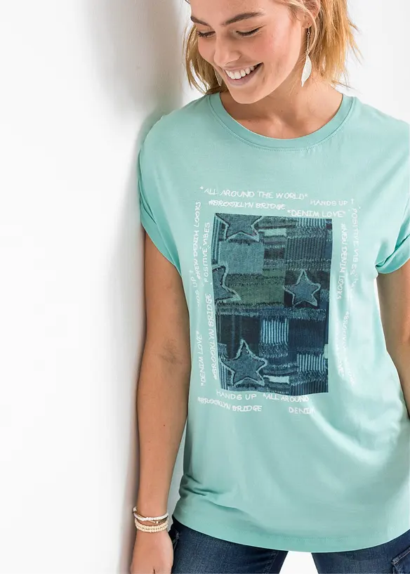 T-Shirt aus softem Viskose-Mix, bonprix