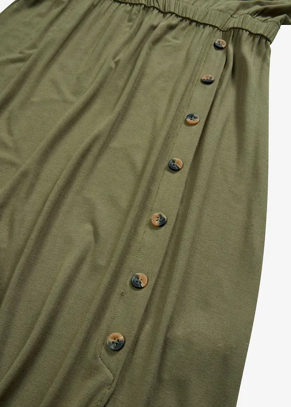 Robe longue à boutons, bonprix