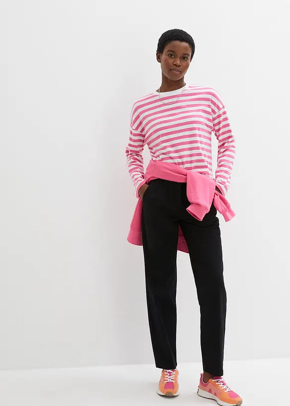 Oversize-Sweatshirt aus reiner Baumwolle, bonprix