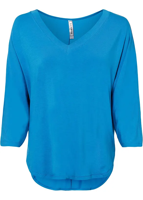 Shirt mit 3/4 Arm aus Viskose-Elasthan-Mix, bonprix