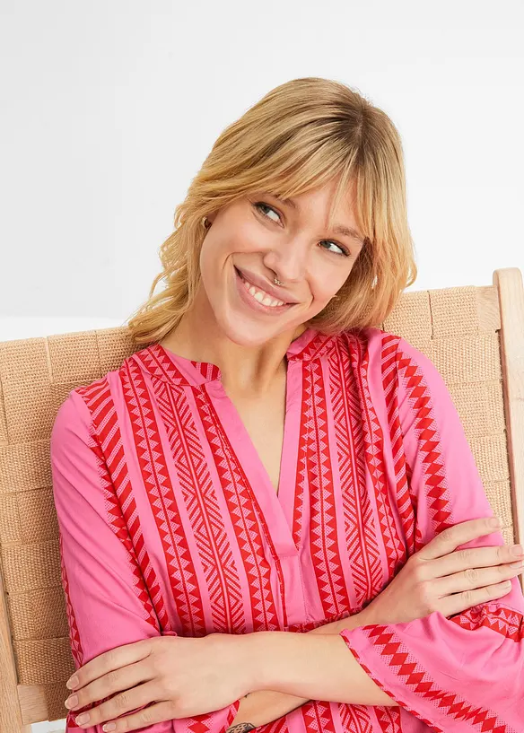 Tunika-Kleid aus fließender Viskose, bonprix