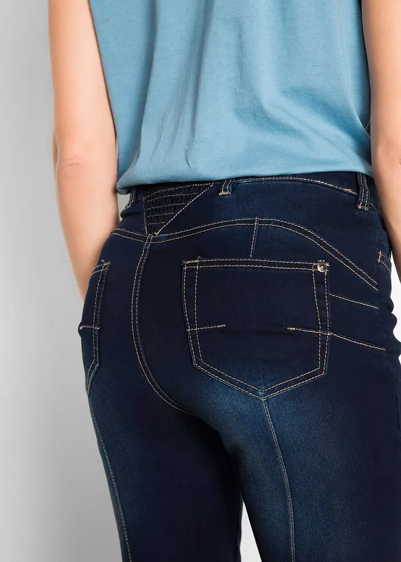 Jean bootcut taille mi-haute, sculptant, bonprix