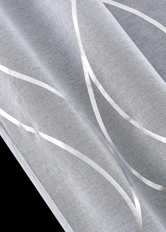 Transparente Gardine mit Glanz Druck (1er Pack), bonprix