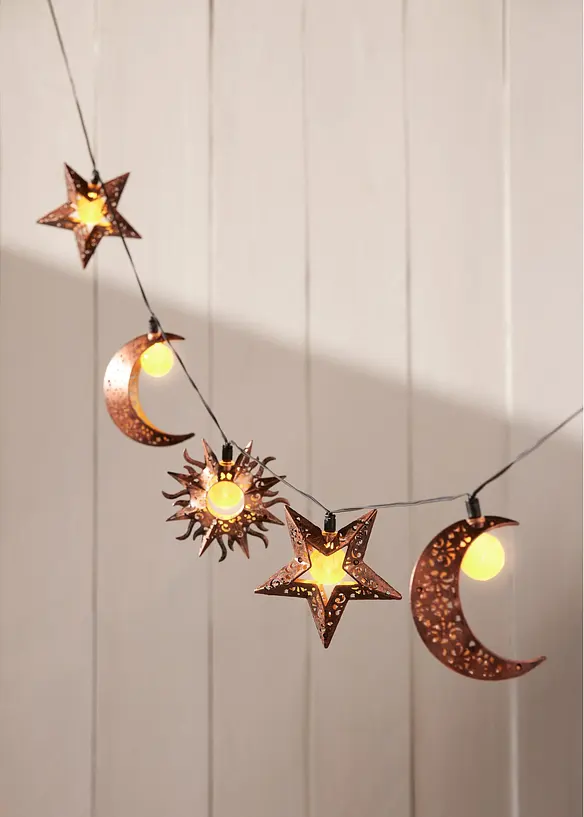 Guirlande lumineuse solaire Soleil, Lune, Étoiles, bonprix