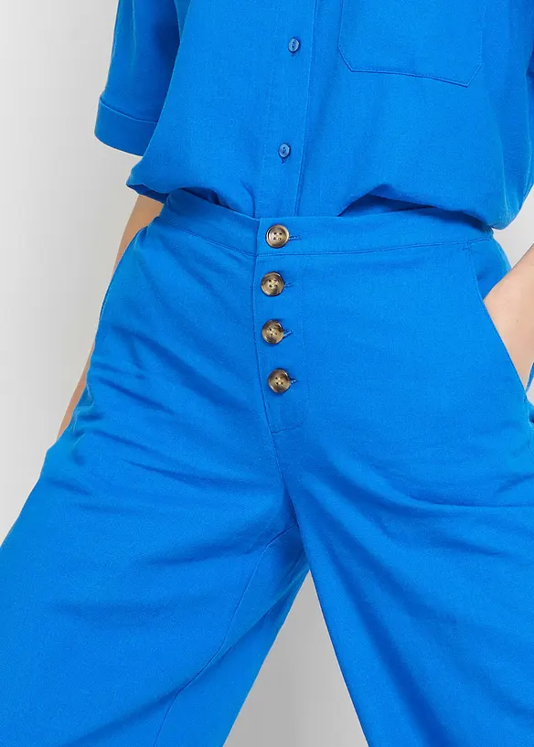 Palazzo-Hose mit Leinen, bonprix