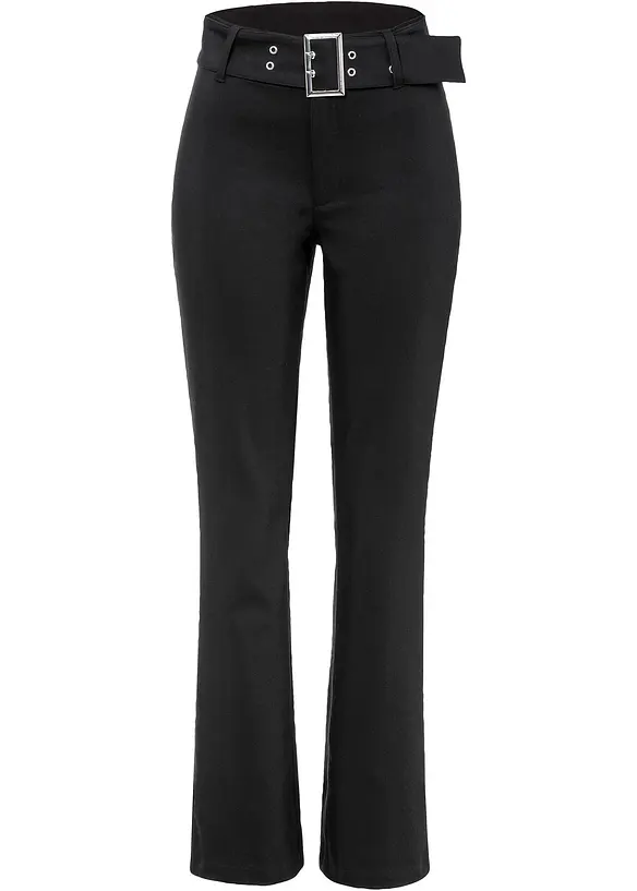 Pantalon stretch avec détail ceinture, bonprix