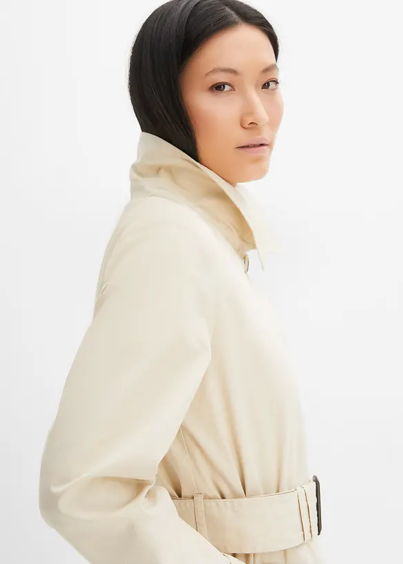 Manteau esprit trench à capuche amovible, bonprix