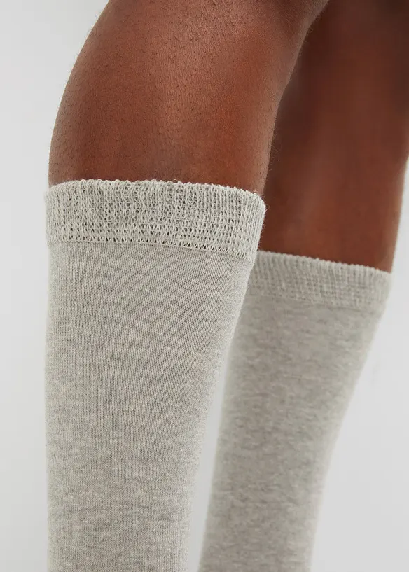 Lot de 4 chaussettes longueur mollet à bord non comprimant, bpc bonprix collection