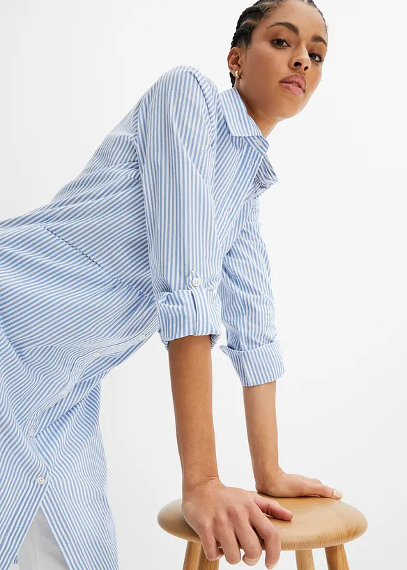 Hemdblusenkleid gestreift, bonprix