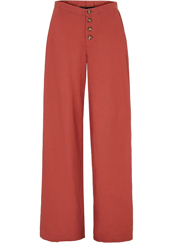 Palazzo-Hose mit Leinen, bonprix