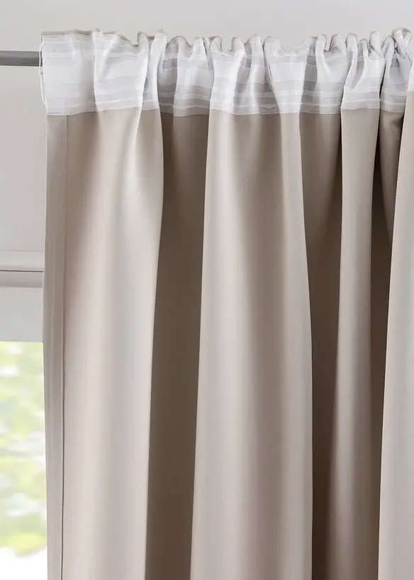 Rideau obscurcissant (1 pce), taille normale et XXL, bonprix