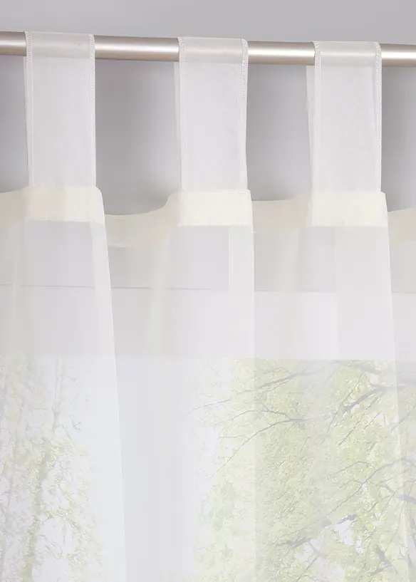Lot de 2 voilages unis, bonprix