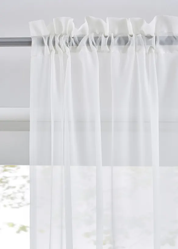 Gardinen aus leichtem Voile (2er Pack), bonprix