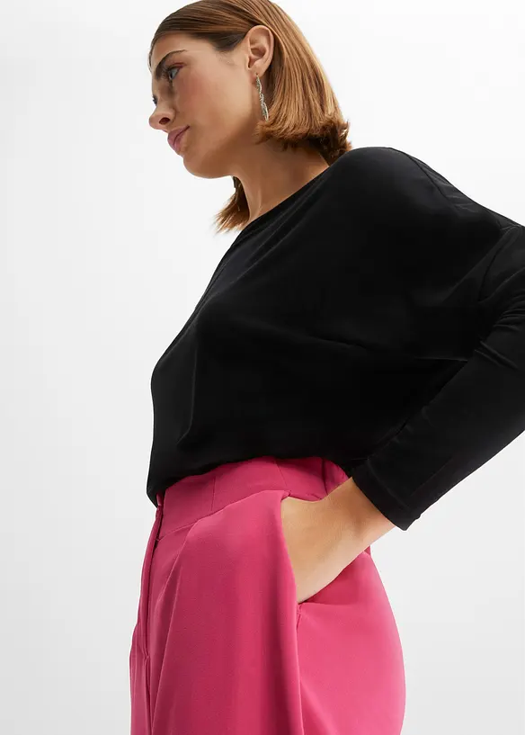 Langarmshirt aus softem Viskose-Mix, bonprix