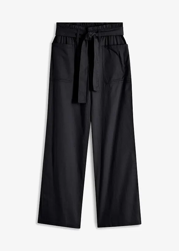 Pantalon 7/8 à taille élastiquée, 100% coton, bonprix