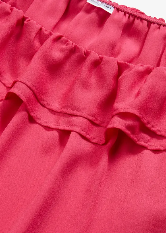 Carmenbluse aus recyceltem Polyester, bonprix
