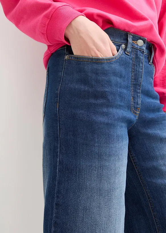 Jean Straight, taille haute, extensible, bonprix