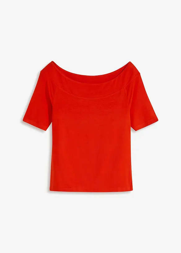Carmenshirt in Viskose-Mix, bonprix