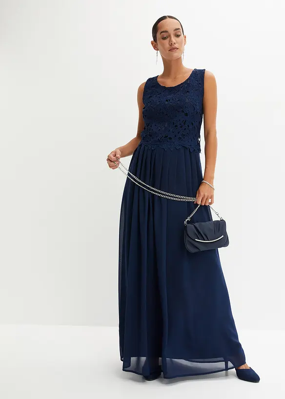 Maxikleid mit Spitze, bonprix