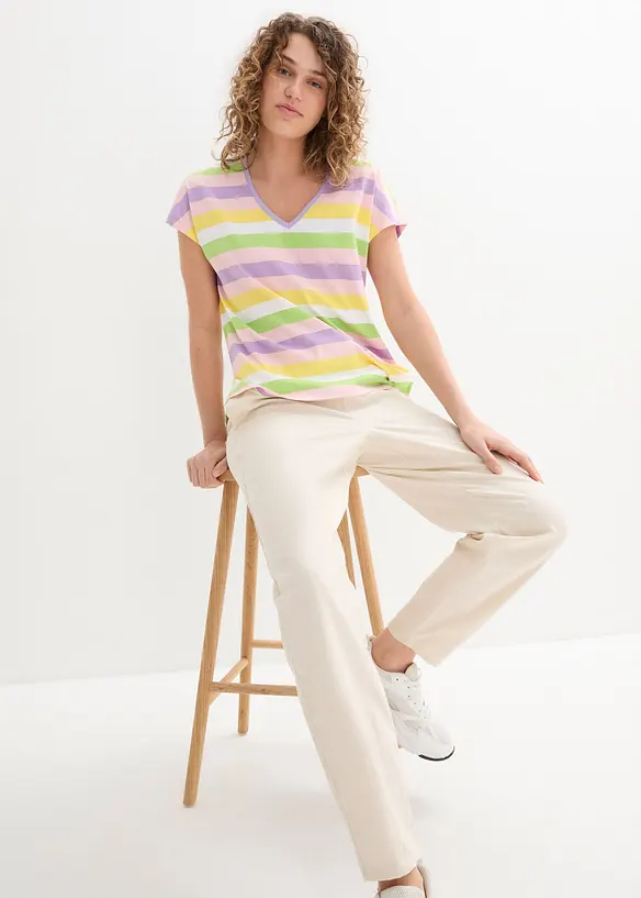 T-shirt coton manches ½, bonprix