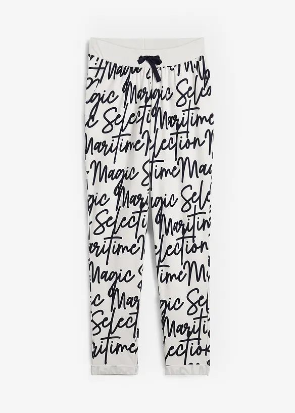 Pantalon imprimé à taille élastiquée, bonprix