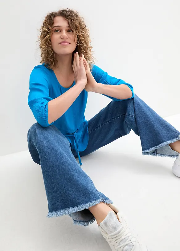 Crinkle-Tunika aus softer Viskose, bonprix