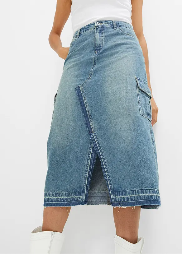 Jupe en jean avec poches cargo, RAINBOW