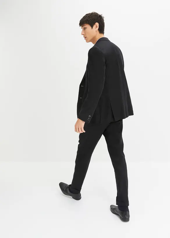 Costume 2 pièces slim en lin majoritaire, bonprix