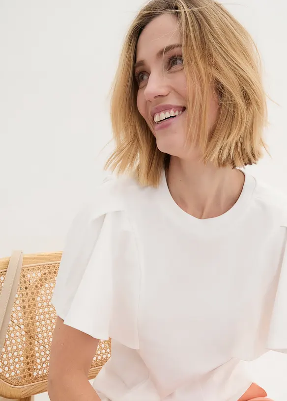 Shirt mit Cape-Sleeves, bonprix