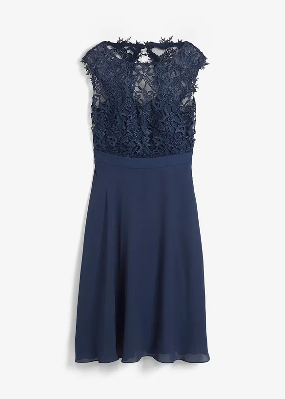 Minikleid mit Spitze, bonprix