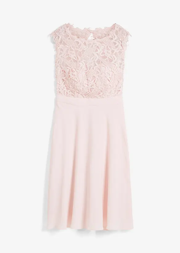 Minikleid mit Spitze, bonprix