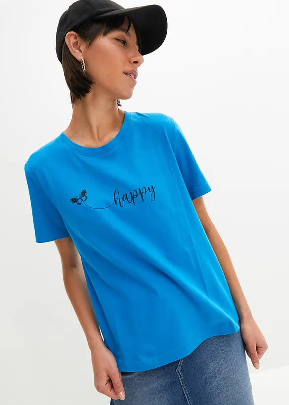 T-Shirt aus reiner Baumwolle, bonprix
