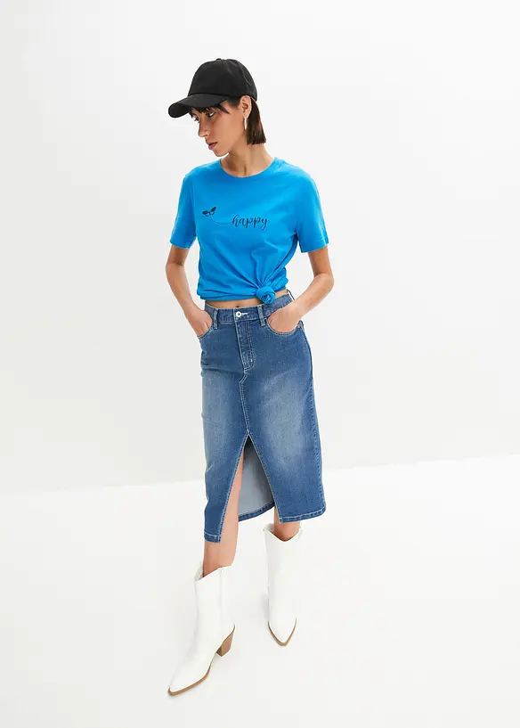 T-Shirt aus reiner Baumwolle, bonprix